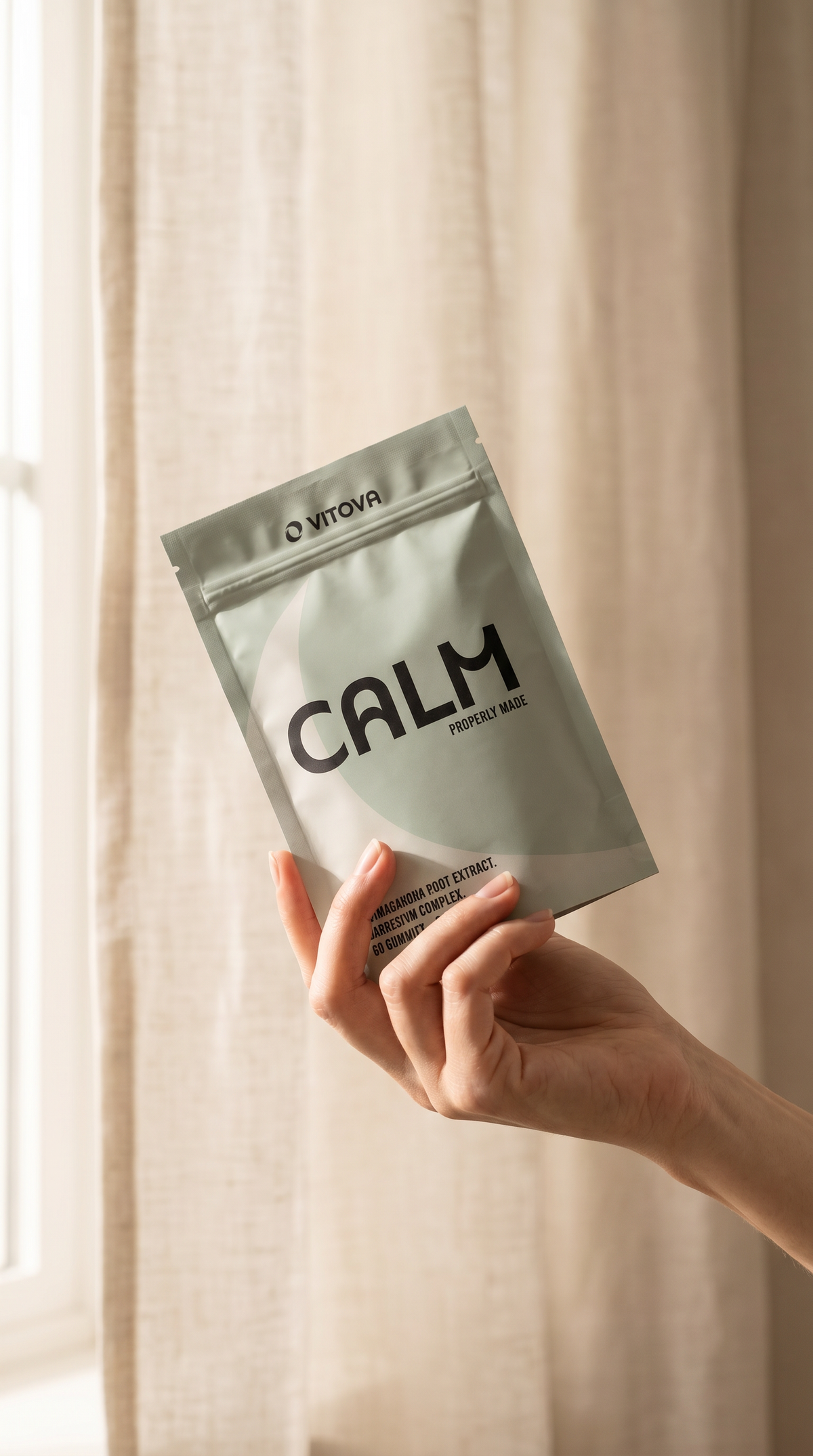 Vitova Calm — Magnesium, Ashwagandha, L-Theanine, Zinc & Vitamin D3 Vitova