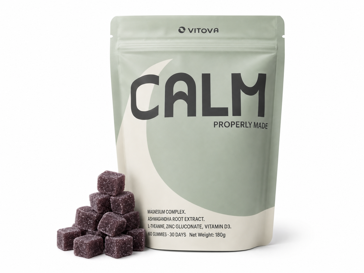 Vitova Calm — Magnesium, Ashwagandha, L-Theanine, Zinc & Vitamin D3 Vitova